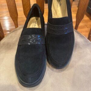Clarks Collection Calla Ease Black Loafers